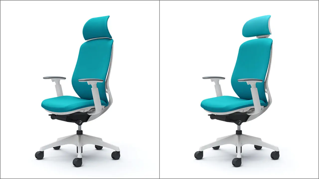 シルフィーエクストラハイバックの固定ヘッドレストタイプと可動ヘッドレストタイプ